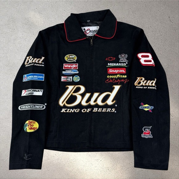 Jeff Hamilton Jackets & Blazers - Vintage NWOT JH Design Dale Jr. Budweiser Racing Jacket Sz Small NASCAR
